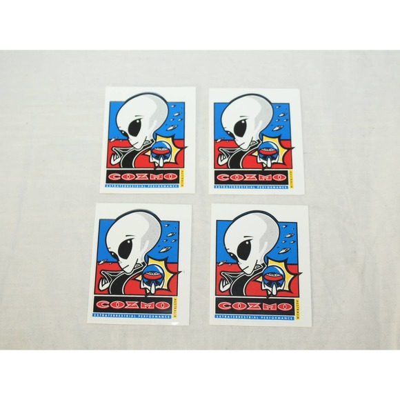 Cozmo Wheels Vintage Inline Aggressive Rollerblade wheels Alien Logo Sticker - Picture 1 of 3